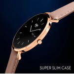 Henry London 智能手錶 HSL003 (玫瑰色和裸色皮革)